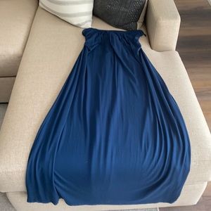 Strapless blue Sumer dress